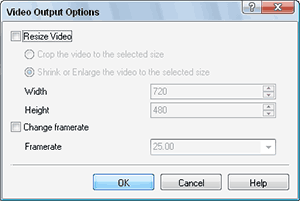 Video Output Options
